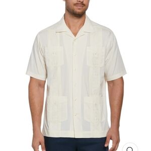 KS Island Beige Guayabera Sz 5XL Tall
